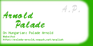 arnold palade business card